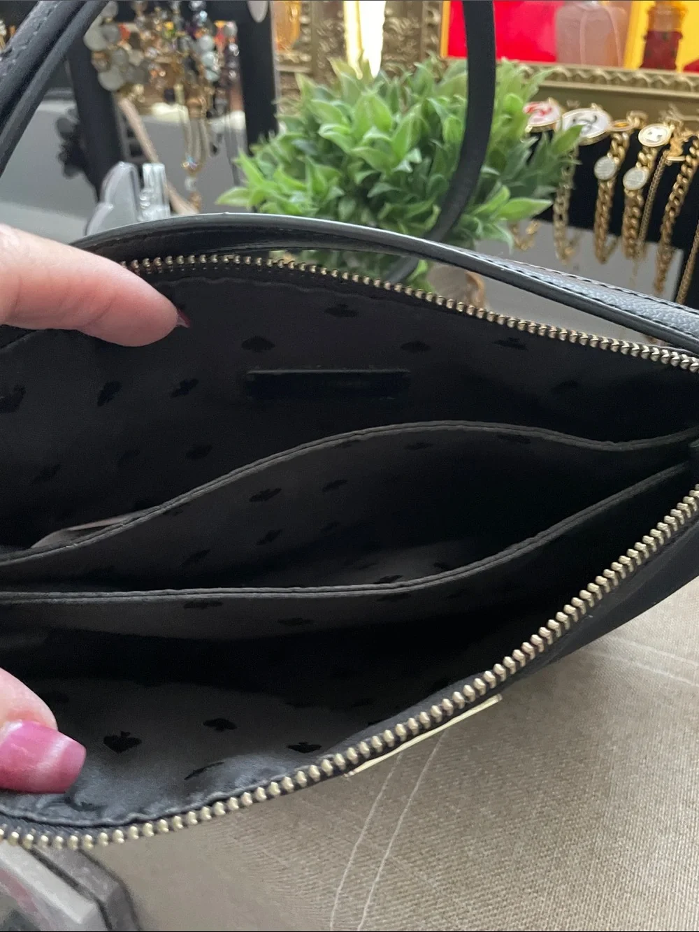✨🖤KATE SPADE ♠️ Black Nylon Double-Zip Crossbody✨🖤LIKE NEW